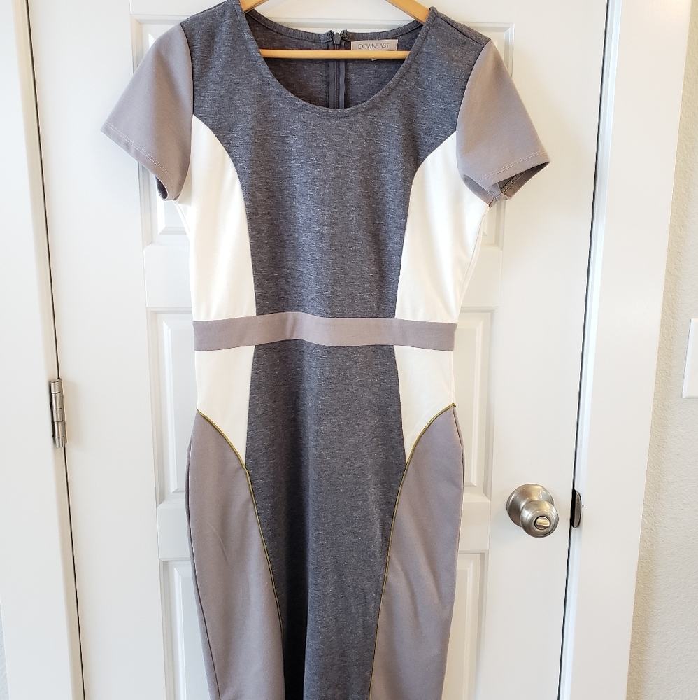 DownEast color block pencil dress (M)